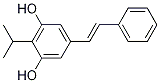Structure of 1,3-Benzenediol, 2-(1-methylethyl)-5-(2-phenylethenyl)-