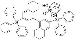 Structure of S-3,3'-Bis(triphenylsilyl)-5,5',6,6',7,7',8,8'-Octahydro-1,1'-bi-2-naphthyl phosphate