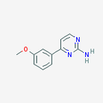 2-Pyrimidinamine, 4-(3-methoxyphenyl)-结构式