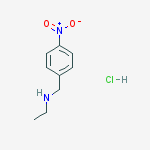 N-(4-Nitrobenzyl)ethanamine HCl结构式