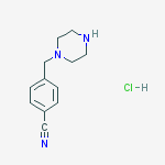 Structure of 4-(PIPERAZINOMETHYL)BENZONITRILE, HYDROCHLORIDE