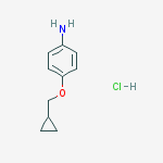 Structure of 4-(Cyclopropylmethoxy)aniline HCl