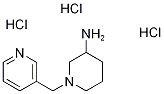Structure of 1-(pyridin-3-ylmethyl)piperidin-3-amine(SALTDATA: 3HCl 0.7H2O 0.05(C2H5)2O)