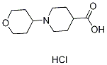 Structure of 1-(tetrahydro-2H-pyran-4-yl)-4-piperidinecarboxylic acid(SALTDATA: HCl)