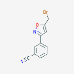 Structure of 3-[5-(bromomethyl)-3-isoxazolyl]Benzonitrile