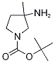 Structure of 3-AMino-1-Boc-3-Methylpyrrolidine