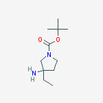 Structure of 1-Boc-3-aMino-3-ethylpyrrolidine