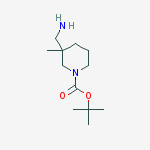 Structure of Tert-butyl 3-(aminomethyl)-3-methylpiperidine-1-carboxylate