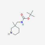 Structure of Tert-butyl N-[(3-methylpiperidin-3-yl)methyl]carbamate