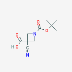 Structure of 1-Boc-3-cyanoazetidine-3-...