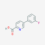 Structure of 5-(3-fluorophenyl)pyridine-2-carboxylic acid