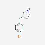 Structure of 3-[(4-bromophenyl)methyl]pyrrolidine