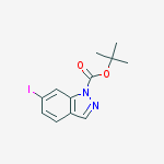 Structure of tert-Butyl 6-iodo-1H-indazole-1-carboxylate