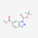 Structure of 1-(TERT-BUTOXYCARBONYL)-1H-INDAZOLE-6-CARBOXYLIC ACID