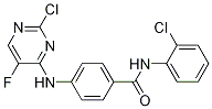 4-(2-chloro-5-fluoropyriMidin-4-ylaMino)-N-(2-chlorophenyl)benzaMide结构式