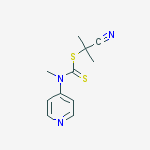 Structure of 2-Cyanopropan-2-yl N-methyl-N-(pyridin-4-yl)carbamodithioate