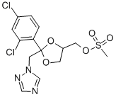 Structure of 2-(2,4-DICHLOROPHENYL)-2-(1,2,4-TRIAZOL-1-YL METHYL)-1,3-DIOXALANE-4-YL METHYL METHANE SULFONATE