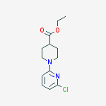 ethyl 1-(6-chloropyridin-2-yl)piperidine-4-carboxylate结构式