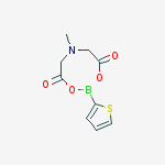 Structure of 2-Thiopheneboronic acid MIDA ester