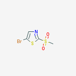 5-bromo-2-methylsulfonyl-1,3-thiazole结构式