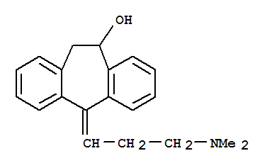 Chemical structure of 10-hydroxyamitriptyline