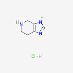 Structure of 2-Methyl-4,5,6,7-tetrahydro-3H-imidazo[4,5-c]pyridine hydrochloride