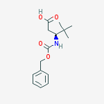Structure of (S)-3-(((Benzyloxy)carbonyl)amino)-4,4-dimethylpentanoic acid