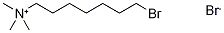 Structure of 1-BROMO-7-(TRIMETHYLAMMONIUM)HEPTYL BROMIDE