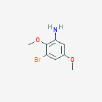 Structure of Benzenamine, 3-bromo-2,5-dimethoxy-