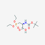 Structure of N-(TERT-BUTOXYCARBONYL)-3-(DIETHOXYPHOSPHORYL)-L-ALANINE