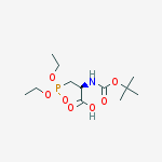 Structure of N-(TERT-BUTOXYCARBONYL)-3-(DIETHOXYPHOSPHORYL)-D-ALANINE