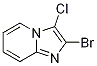 Structure of 2-Bromo-3-chloroimidazo[1,2-a]pyridine