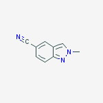 Structure of 2-methyl-2H-indazole-5-carbonitrile
