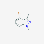 Structure of 4-bromo-1,3-dimethylindazole