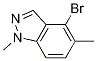 Structure of 4-bromo-1,5-dimethyl-1H-indazole