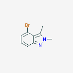4-bromo-2,3-dimethylindazole结构式