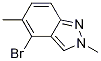 Structure of 4-bromo-2,5-dimethyl-2H-indazole