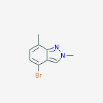 Structure of 4-Bromo-2,7-dimethyl-2H-indazole