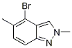 Structure of 5-bromo-2,4-dimethyl-2H-indazole