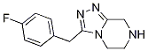 Structure of 3-(4-Fluoro-benzyl)-5,6,7,8-tetrahydro-[1,2,4]triazolo[4,3-a]pyrazine