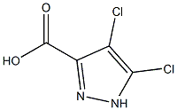 4,5-二氯-1H-吡唑-3-羧酸结构式