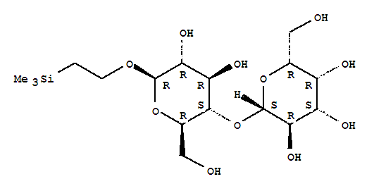 Structure of 2-(trimethylsilyl)ethyl lactoside