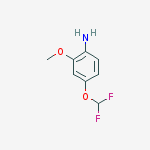 Structure of 4-(difluoromethoxy)-2-methoxyaniline