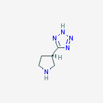 Structure of 5-[(3r)-pyrrolidin-3-yl]-2h-tetrazole
