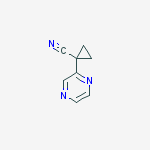 Structure of 1-pyrazin-2-ylcyclopropane-1-carbonitrile