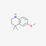 Structure of 6-methoxy-4,4-dimethyl-1,2,3,4-tetrahydro-quinoline