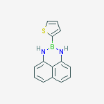 Structure of 2-(THIOPHEN-2-YL)-2,3-DIHYDRO-1H-NAPHTHO[1,8-DE][1,3,2]DIAZABORININE