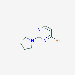 Structure of 4-bromo-2-pyrrolidin-1-ylpyrimidine