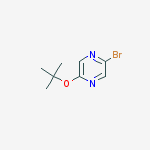 Structure of 2-bromo-5-[(2-methylpropan-2-yl)oxy]pyrazine