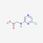 2-(6-CHLOROPYRAZIN-2-YLAMINO)ACETIC ACID结构式